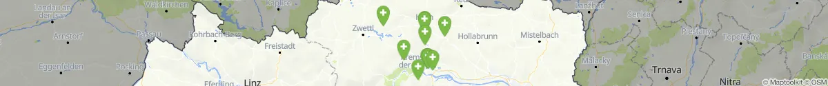 Map view for Pharmacies emergency services nearby Sankt Leonhard am Hornerwald (Krems (Land), Niederösterreich)